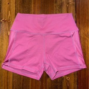 I am becoming pink, yoga, shorts, size medium, worn once